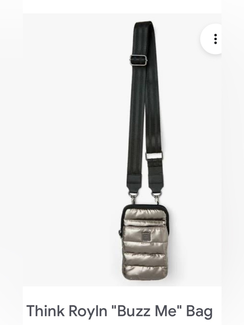 Think Royln Buzz Me Crossbody Bag with Striped Strap